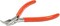 The Beadsmith Slim Line Chain Nose Pliers, with Polished Steel Head, red PVC Comfort Grip Handle with Double-Leaf Spring, Tool for Jewelry Making
